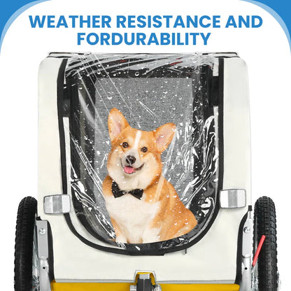 Aobei 2-In-1 Dog Bicycle Trailer, Dog Stroller, and Dog Jogging Stroller